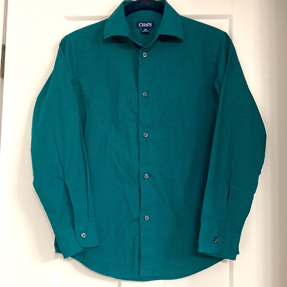 Teal/Khaki Boys Button Down Shirt main image 0